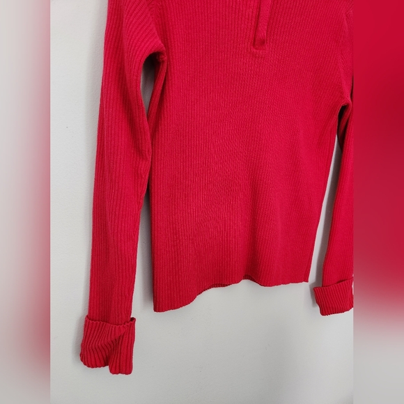 Vintage Ralph Lauren Polo Jeans Co Ribbed 1/4 Zip Sweater - Picture 9 of 9